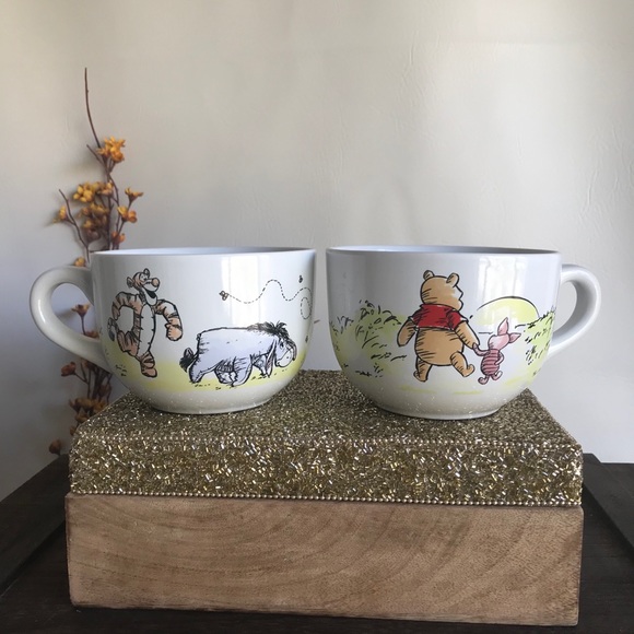 Disney Other - Winnie the Pooh And friends Latte Coffee Mugs